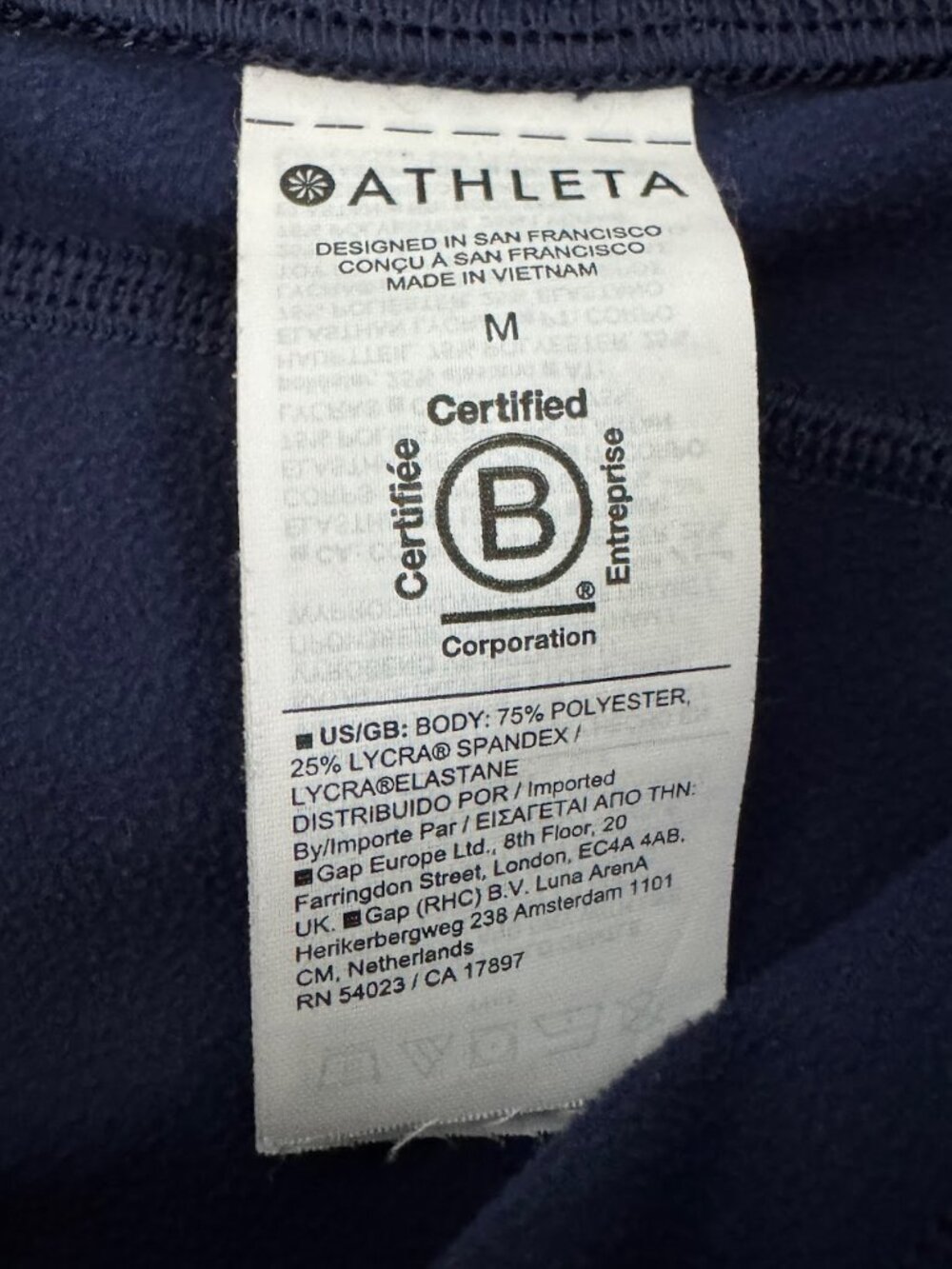 Athleta Rainier Tight Legging Fleece Lined Running Workout Women M - Picture 11 of 12